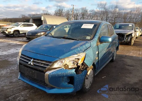 2021 Mitsubishi Mirage Carbonite Edition/Es/Le z USA, uszkodzony, nr VIN ML32AUHJ7MH007080